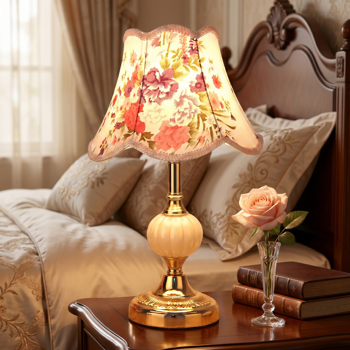 
Fioretta Vintage Floral Table Lamp
