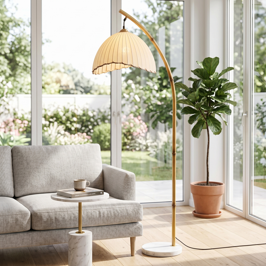 
Loto Bamboo Arc Floor Lamp