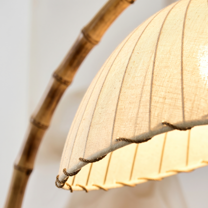 Loto Bamboo Arc Floor Lamp