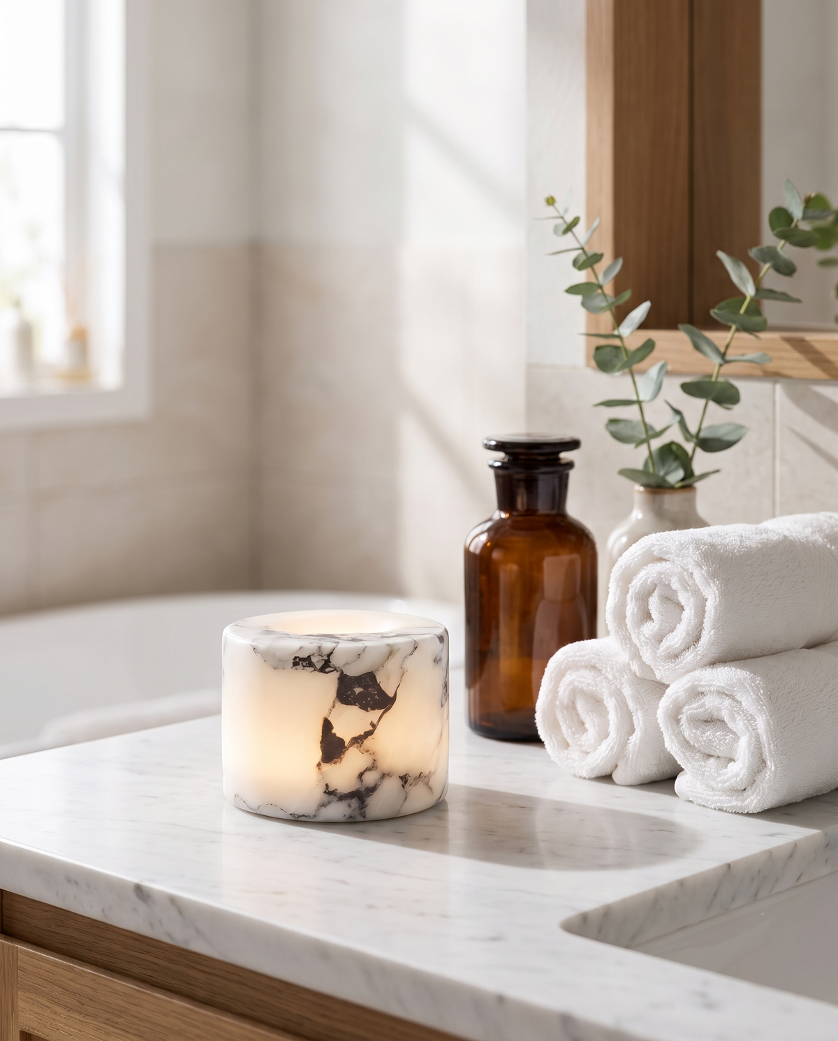 
Pietra Lunare Marble Touch Lamp